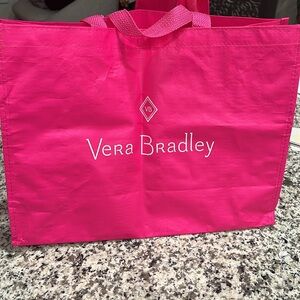 VERA BRADLEY PINK REUSABLE SHOPPING BAG